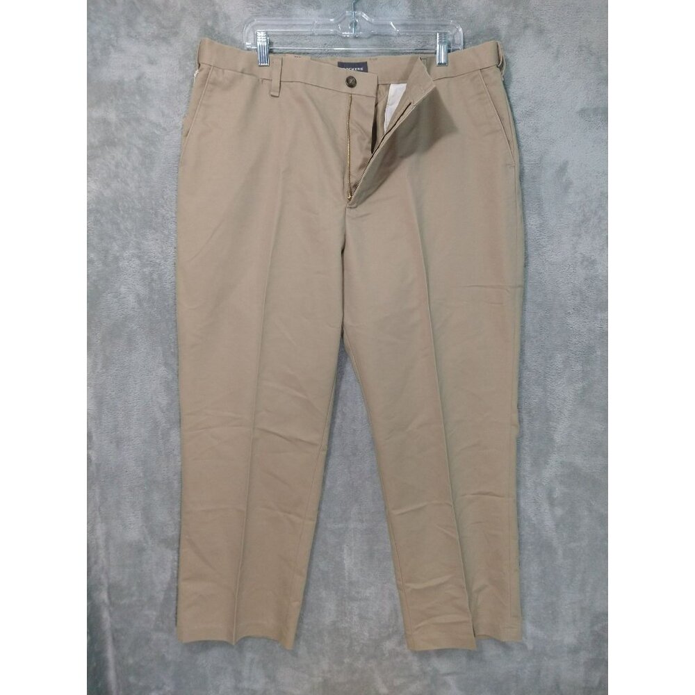 Dockers Pants Mens 38x29 Beige Classic Fit Khaki Flat Front Stain Defender D3